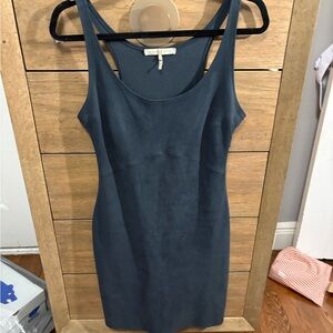 Halston Heritage Stretch Suede Dress